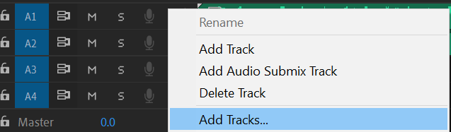 Add tracks