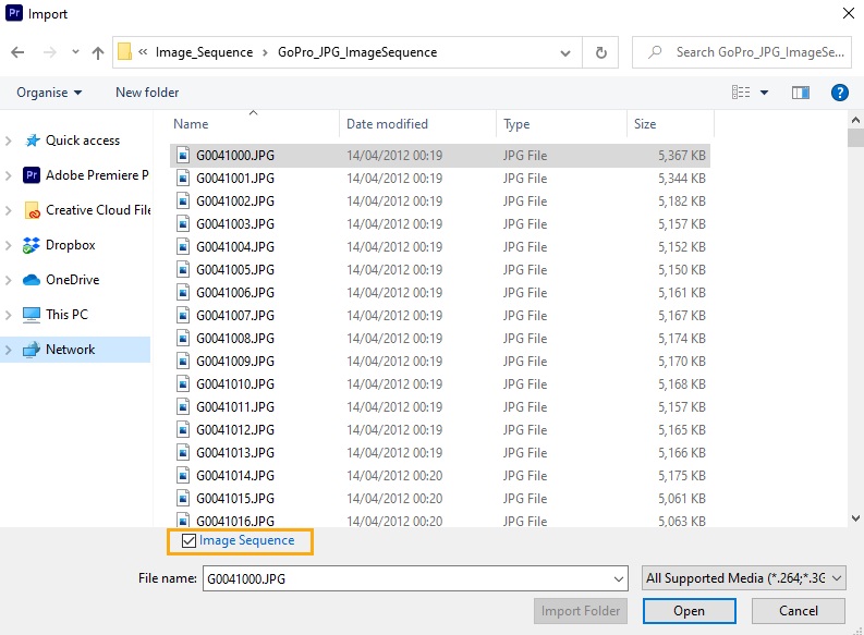 Autokroma PlumePack Premiere Pro Import Image Sequence