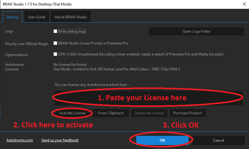 BR License from desktop