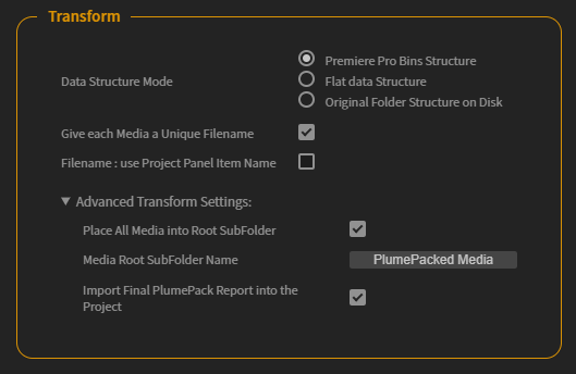 PlumePack Autokroma Transform Options Adobe Premiere Pro